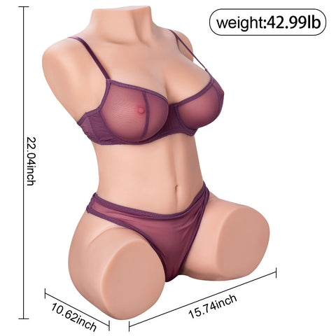 T520(43lb) Life-size Torso Sex Doll For Men|Realistic Torso Masturbator Toy
