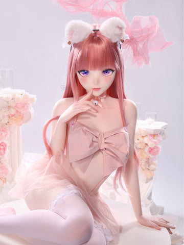 F5344-159cm/5ft22-27kg A Cup Small Breasts Anime Silicone Sex Doll Realistic Skin Texture | MD Doll