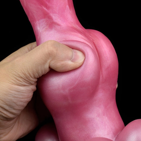 D407(1.4 LBS丨9'') Fantasy Dog Dildo Electric Silicone Knot Dildo