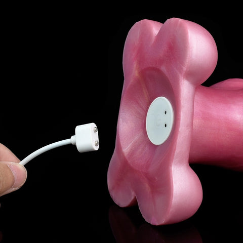 D407(1.4 LBS丨9'') Fantasy Dog Dildo Electric Silicone Knot Dildo