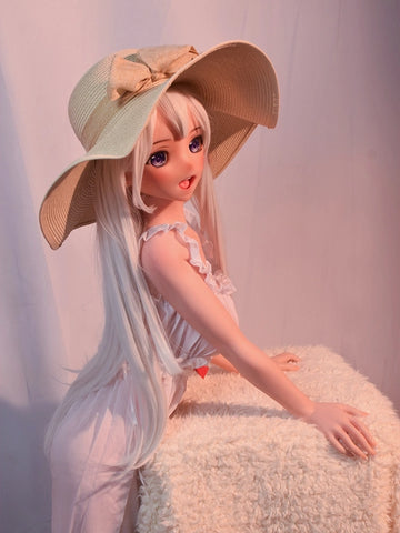 F8036-150cm/5ft-27.5kg Silicone  Anime Japanese Sex doll | Elsa Babe