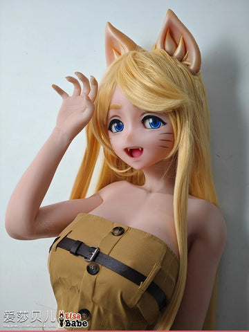 F8042-150cm/5ft-27.5kg Silicone Cute Furry Sex Doll – Innocent Look with Naughty Features | Elsa Babe