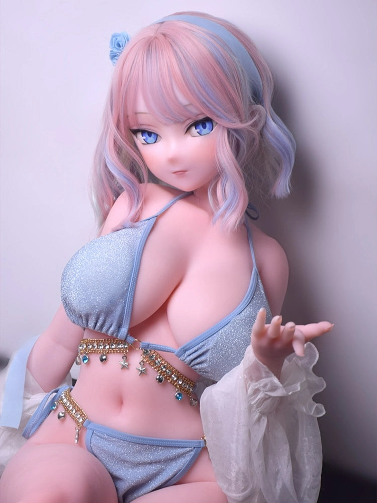 F8046-150cm/5ft-27.5kg Silicone  Anime Sex Doll Hentai | Elsa Babe