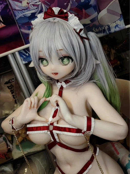 F9344-150cm/5ft 27.5kg Hentai Figures Sex Doll Silicone Head | Elsa Babe