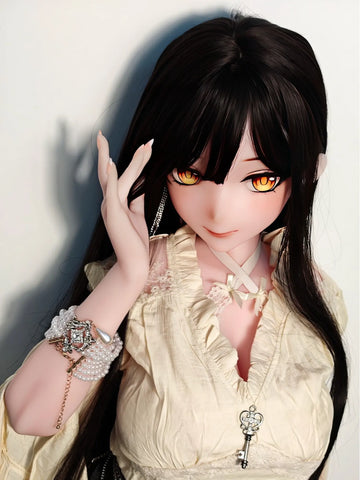 F8500-150cm/5ft-27.5kg Silicone Head Anime Life Sized Sex Hentai doll | Elsa Babe