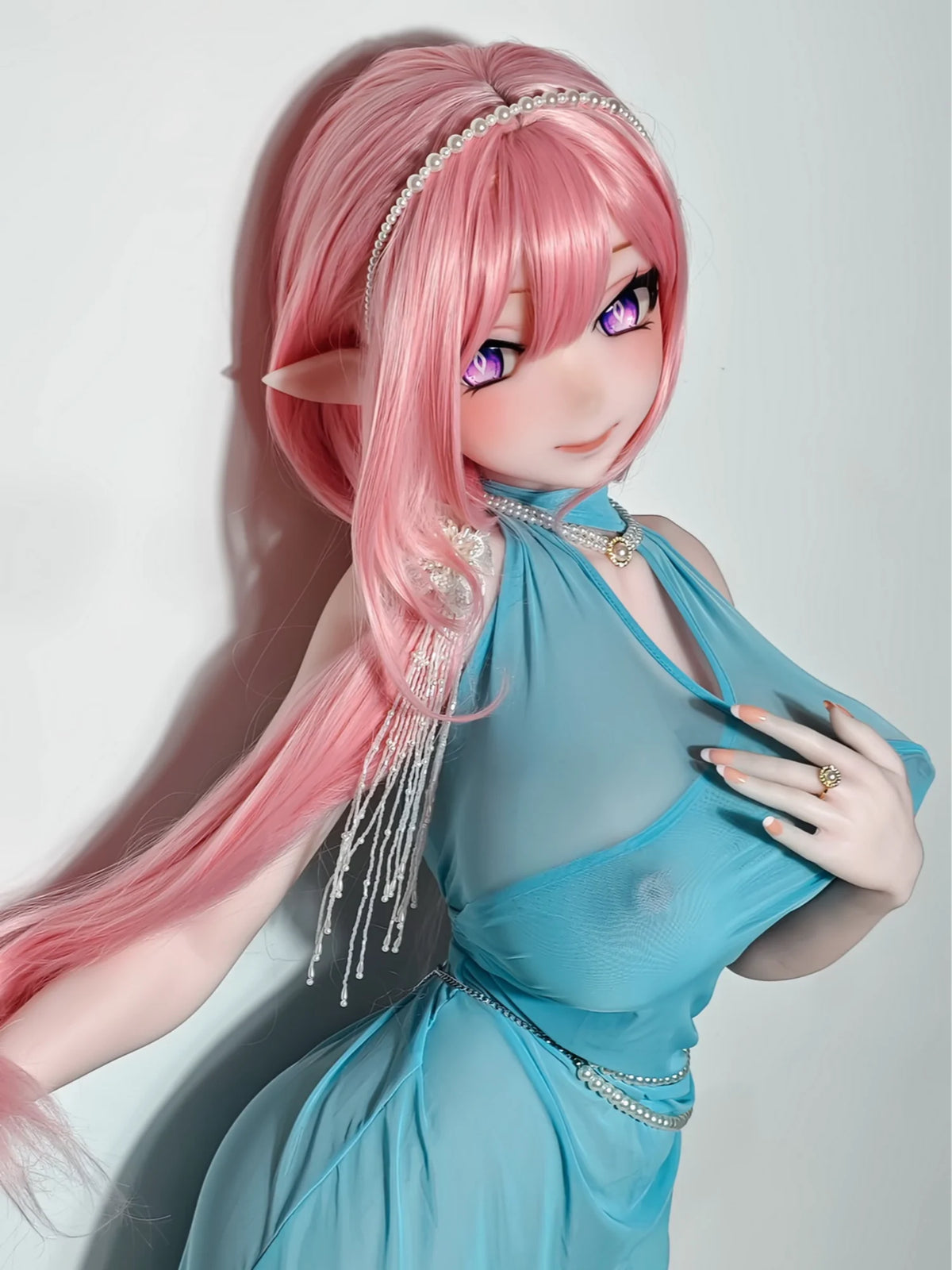 F9279-163cm/5ft4-39kg Silicone Anime naked doll sex | Elsa Babe