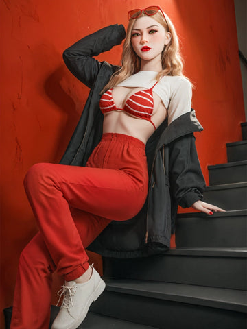 F5532-150cm(4ft9)-26.2kg B Cup Small Breast TPE Asian Flat chest Sex Doll | Aibei Doll