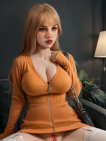 F5559-150cm(4ft9)-33kg F Cup Asian life size  Silicone Head Sex Doll | Aibei Doll