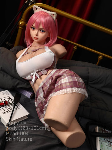T1008-101cm/3ft3"-59.52lbs F Cup ROS Silicone Beauty Sex Dolls Torso With Head｜Jigglyjoy