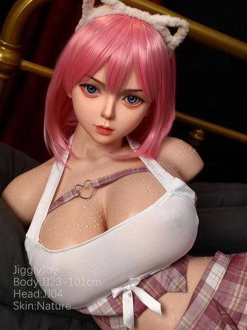 T1008-101cm/3ft3"-59.52lbs F Cup ROS Silicone Beauty Sex Dolls Torso With Head｜Jigglyjoy