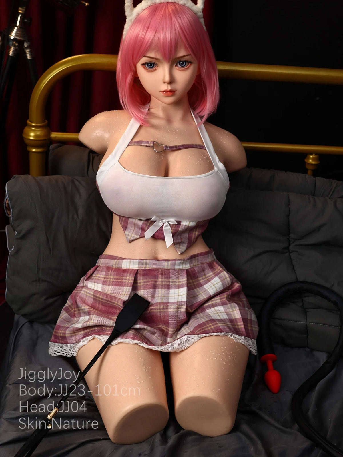 T1008-101cm/3ft3"-59.52lbs F Cup ROS Silicone Beauty Sex Dolls Torso With Head｜Jigglyjoy
