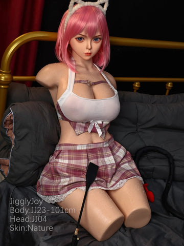 T1008-101cm/3ft3"-59.52lbs F Cup ROS Silicone Beauty Sex Dolls Torso With Head｜Jigglyjoy