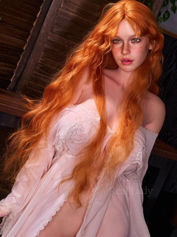 F748-159cm(5.2ft)-33.5kg H Cup ROS Max Red Hair Silicone Sex Doll｜Real Lady