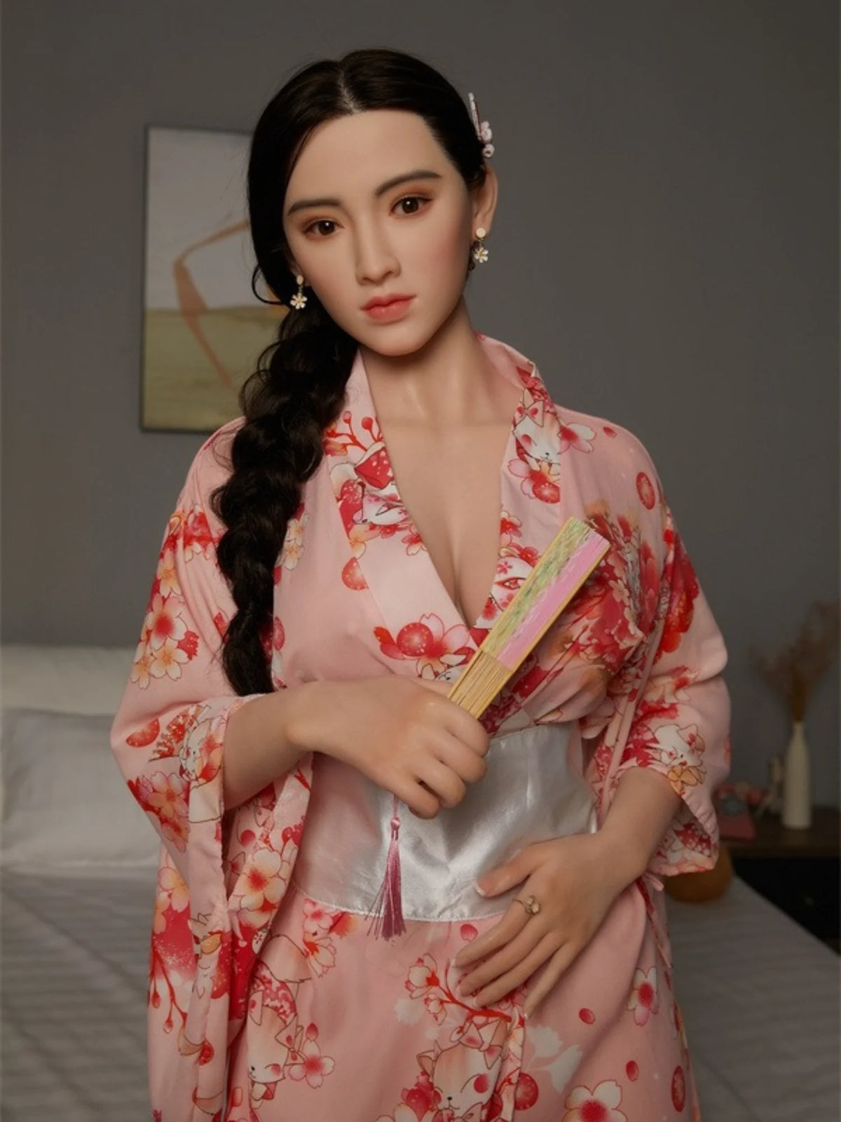 F3669—165cm/5ft4(34kg) Norma F Cup Silicone Japanese Kimono Breasts Sexy Curves Sex Doll | CST Doll