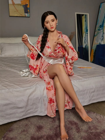 F3669—165cm/5ft4(34kg) Norma F Cup Silicone Japanese Kimono Breasts Sexy Curves Sex Doll | CST Doll