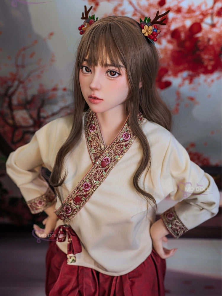 F8077-150cm/5ft-27kg M15 Medium Chest Chinese Silicone Sex Doll | MD Doll