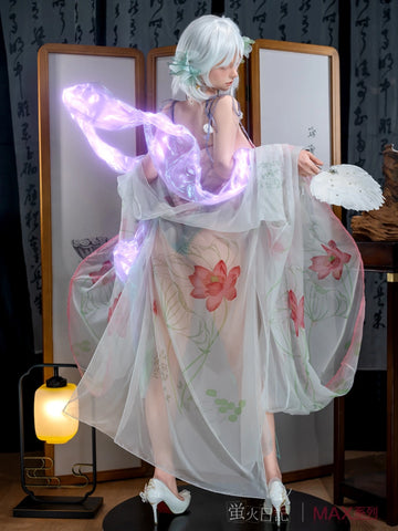 F6263—160cm/5ft3-34kg E Cup Silicone Closed Eyes Sex Doll with Large Breasts | Firefly Diary Max