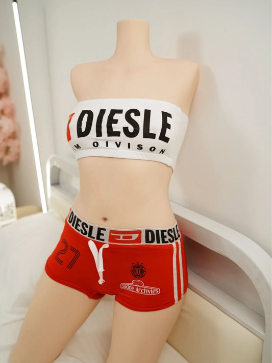 T355-(55lb/102cm) Flat Cheast Female Silicone Sex Doll Torso｜Doll Forever