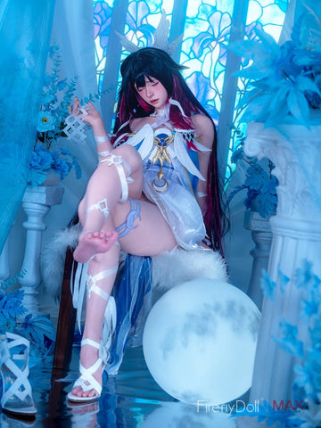 F733—165cm/5ft4-37kg D Cup Closed-Eye Silicone Realistic Sex Doll Asian  | Firefly Diary Max