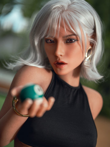 F7628-164cm(5.4ft) 36kg D Cup Realistic Movable Jaw Head+TPE Body Sex Doll丨SY Doll