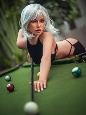 F7628-164cm(5.4ft) 36kg D Cup Realistic Movable Jaw Head+TPE Body Sex Doll丨SY Doll