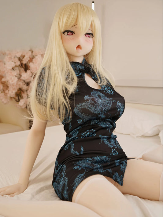 F5908-152cm(4ft12)-32kg Koharu C Cup S-TPE Gel filled Breasts Anime Hentai Sex Doll | IROKEBIJIN Doll