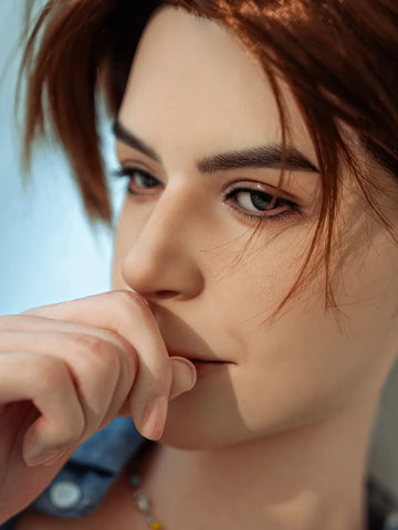 F5703—160cm/5ft2-45.5kg 7.1in Dildo Chinese Femboy Celebrity Male Sex Doll Electric penis| SY Doll