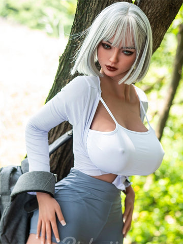 F7561-161cm/39.6kg ROS Silicone Head TPE Body Full Size Adult Sex Doll Danica | Ridmii