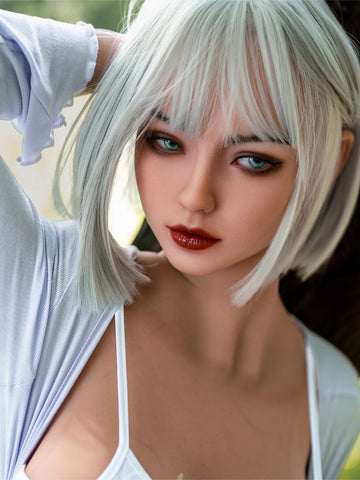 F7561-161cm/39.6kg ROS Silicone Head TPE Body Full Size Adult Sex Doll Danica | Ridmii