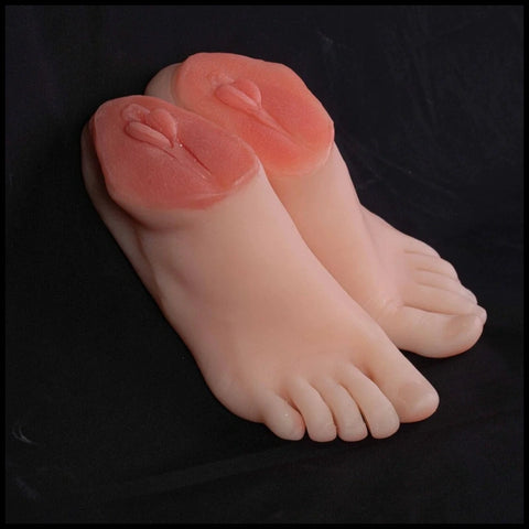 V22 - Vajancle&amp;Bàn chân búp bê tình dục có âm đạo thực tế 
