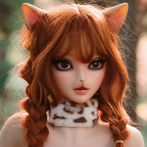 H305 ROS Real Oral Movable Jaw Fantasy Beast Girl Silicone Sex Doll Head| SY Doll M42