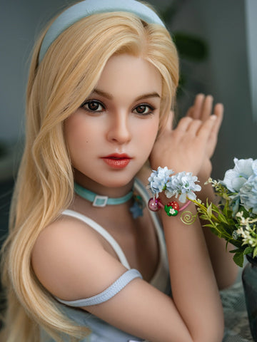 F7607-150cm/4ft9 26kg C Cup Movable Jaw Head TPE Sex Doll | SY Doll