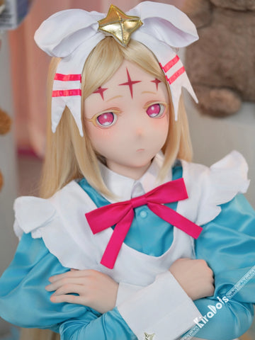 F8651—150cm/4ft9-29kg A Cup Silicone Maid Anime Cosplay Sex Doll with Costume | Kiradols DLC Series
