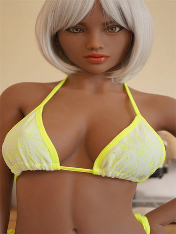 F1677-155cm(5f1) Gilly E Cup Tan Skin Realistic TPE Sex Doll