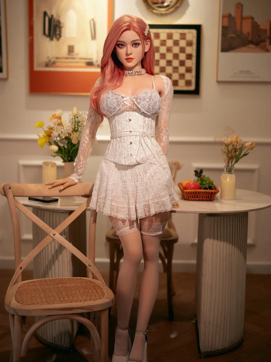 F2228-160cm/5ft2 36kg C Cup Lifelike Moaning Silicone Head Sex Doll |SY Doll