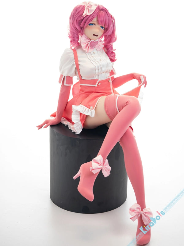 F8654—155cm/5ft1-30kg B Cup Silicone Shy Anime Cosplay Sex Doll with Costume | Kiradols DLC Series