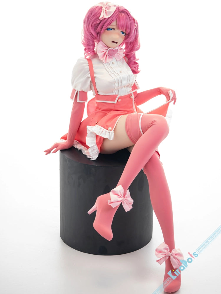 F8654—155cm/5ft1-30kg B Cup Silicone Shy Anime Cosplay Sex Doll with Costume | Kiradols DLC Series