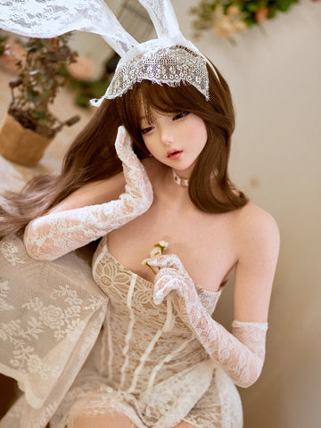 F7721—153cm/5ft24-35kg B Cup Full Silicone Realistic Lightweight Mini Sex Doll Moya | Jiusheng Doll（副本）
