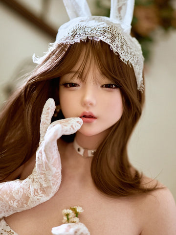 F7721—153cm/5ft24-35kg B Cup Full Silicone Realistic Lightweight Mini Sex Doll Moya | Jiusheng Doll（副本）