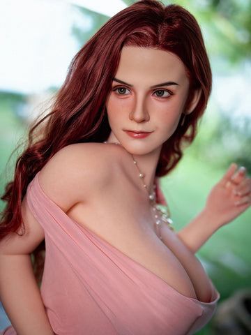F2516-158cm/5ft2 D Cup Red Silicone Head Big Breasts Sex Doll -Rosretty Dolls