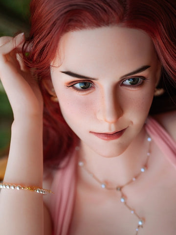 F2516-158cm/5ft2 D Cup Red Silicone Head Big Breasts Sex Doll -Rosretty Dolls