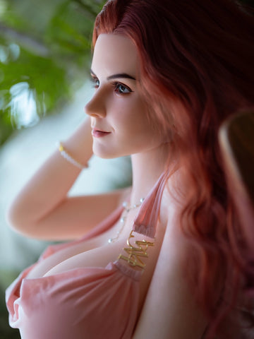 F2516-158cm/5ft2 D Cup Red Silicone Head Big Breasts Sex Doll -Rosretty Dolls