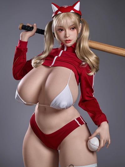 F795-170cm(5.6ft)-49kg G Cup Huge Breast ROS Silicone Sex Doll with Functional Nipple Tunnels | SY Doll