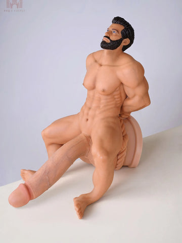 P382-6.2LB-7.08in Penis With Suction Cup Silicone Hentai Male Mini Sex Doll  | Doll Castle