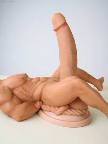P382-6.2LB-7.08in Penis With Suction Cup Silicone Hentai Male Mini Sex Doll  | Doll Castle