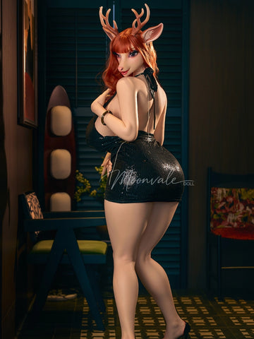 F760-170cm(5ft6)-50kg G Cup Silicone Deer Girl Furry Animal ROS Sex Doll |Moonvale Doll