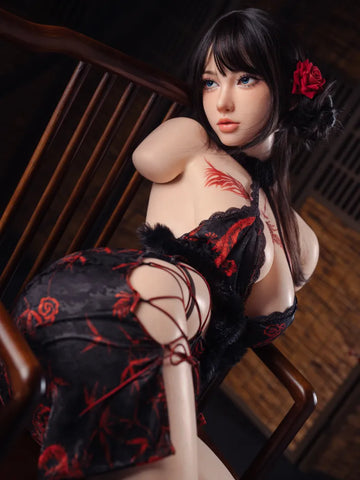 T781—115cm/3ft9 25kg C Cup Silicone Lifesize Sex Doll Torso With Head | Jiusheng Doll