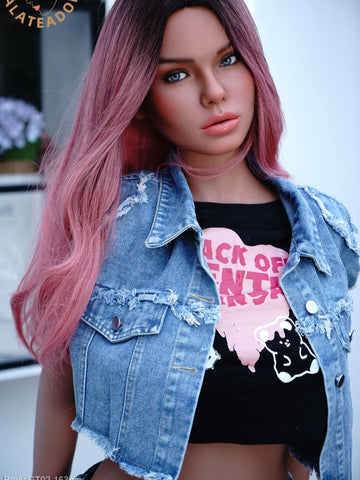 F5147-163cm D Cup Pink Hair ROS Silicone Sex Doll | Galatea doll