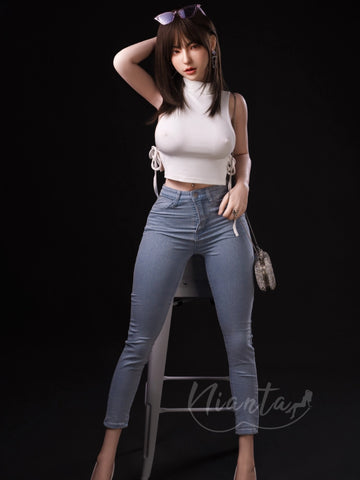 F2493-161cm(5.3ft)/25kg H Cup Mina Yoon Super Lightweight ROS Silicone Sex Doll【In Stock USA 】｜Nianta Doll