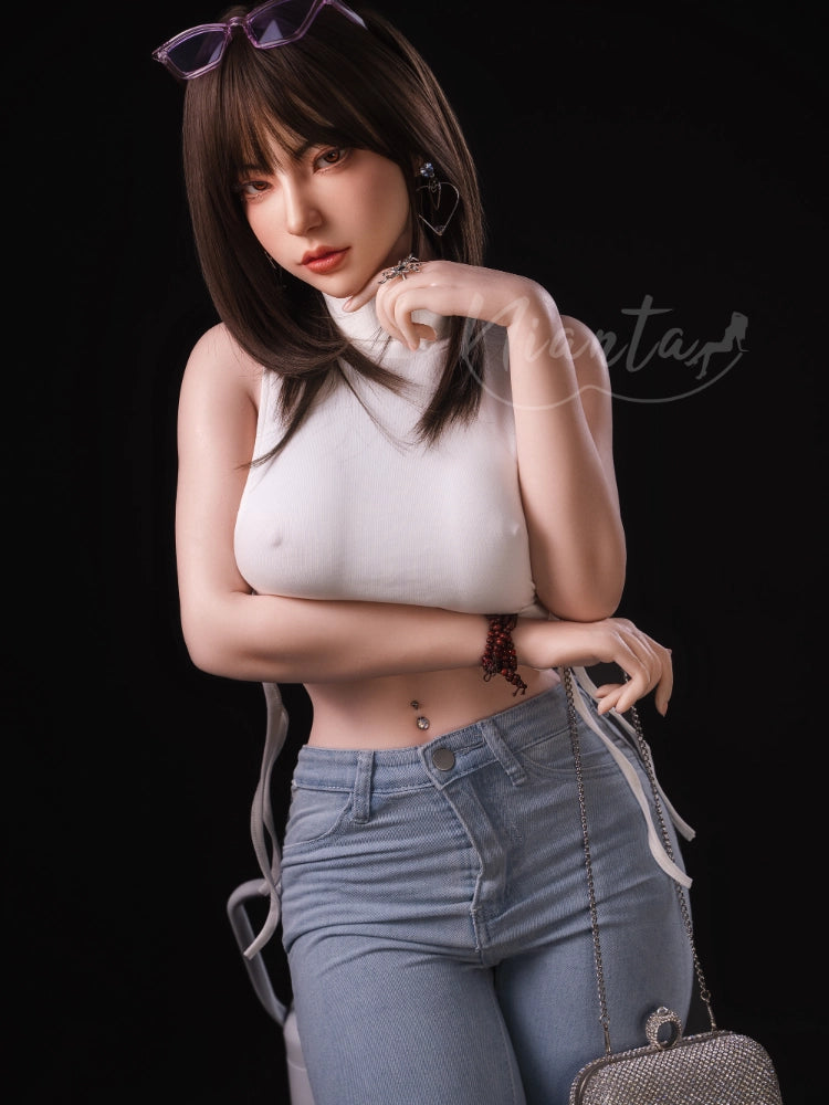 F2493-161cm(5.3ft)/25kg H Cup Mina Yoon Super Lightweight ROS Silicone Sex Doll【In Stock USA 】｜Nianta Doll